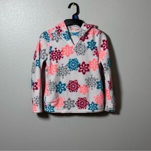 Crazy‎ 8 Hoodie White Pullover Girls Sweater Snowflake Size M(7/8)